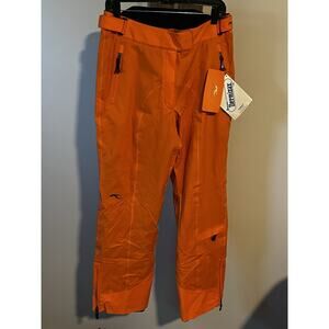 NWT KJUS Ladies Formula Ski Pants Women's Size Large US 8 10 Orange 30” Waist